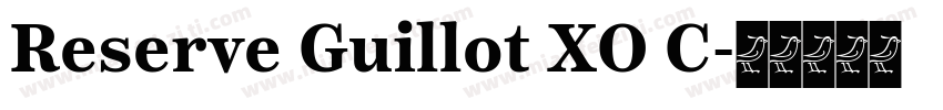 Reserve Guillot XO C字体转换